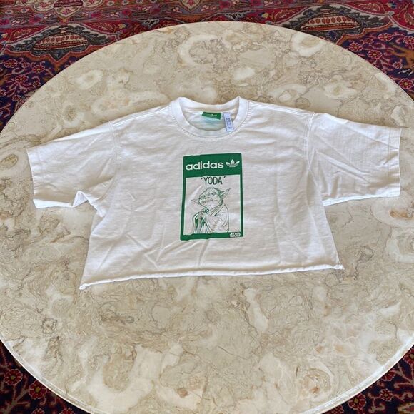 Adidas Yoda Gender Neutral Crop T-Shirt - Picture 4 of 11